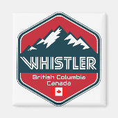 Whistler British Columbia Canada Design Magneet (Voorkant)