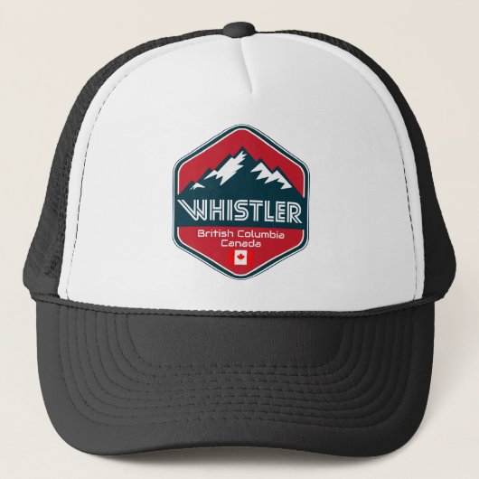 Whistler British Columbia Canada Design Trucker Pet (Voorkant)
