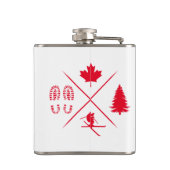 Whistler British Columbia Canada Minimalist Ski Heupfles (Achterkant)