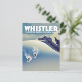 Whistler British Columbia Canada Ski Briefkaart (Staand voorkant)