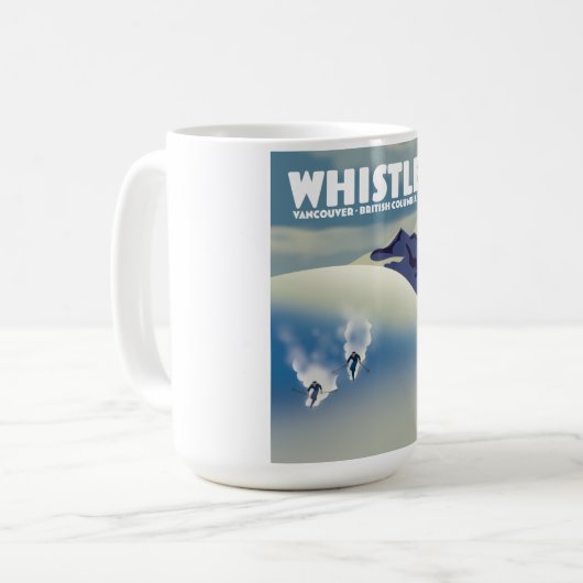 Whistler British Columbia Canada Ski Koffiemok (Voorkant links)