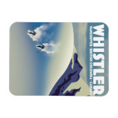 Whistler British Columbia Canada Ski Magneet (Horizontaal)