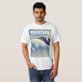 Whistler British Columbia Canada Ski T-shirt (Voorkant volledig)