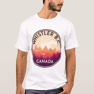 WHISTLER BRITISH COLUMBIA CANADA SKIING SNOWBOARDI T-SHIRT