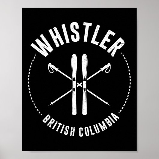 Whistler British Columbia. Canadese berghuid Poster (Voorkant)
