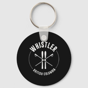 Whistler British Columbia. Canadese berghuid Sleutelhanger