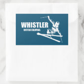 Whistler British Columbia Skier Rechthoekige Sticker (Tas)