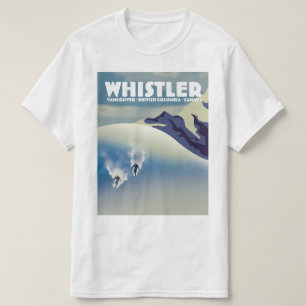 Whistler Brits-Columbia Canada Skiën T-shirt