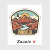 Whistler, Brits-Columbia Sticker (Vel)