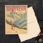 Whistler Brits-Columbia Vintage jaren 60 Briefkaart<br><div class="desc">Whistler Brits-Columbia Vintage jaren 60. Dit  ontwerp maakt een geweldig kerst- of verjaardagscadeau voor fans van Canadese steden. Het retro  design is een ideaal cadeau voor kamperen,  en natuur liefhebbers.</div>