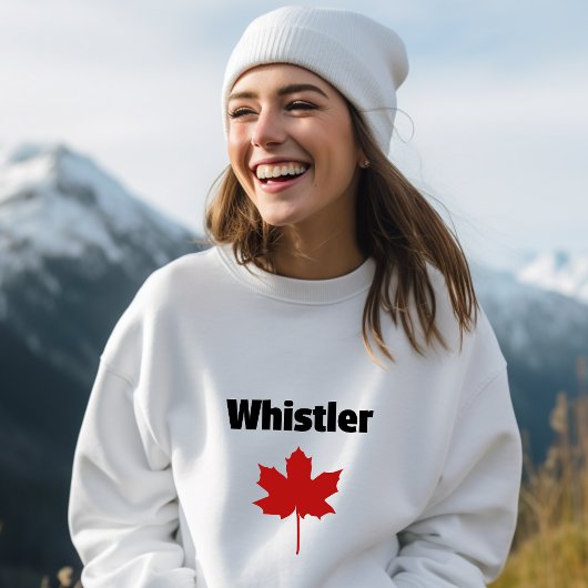 Whistler Canada Natuurlijke rode esdoorn blad Trui
