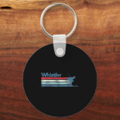 Whistler Canada Retro Ski Sleutelhanger (Voorkant)