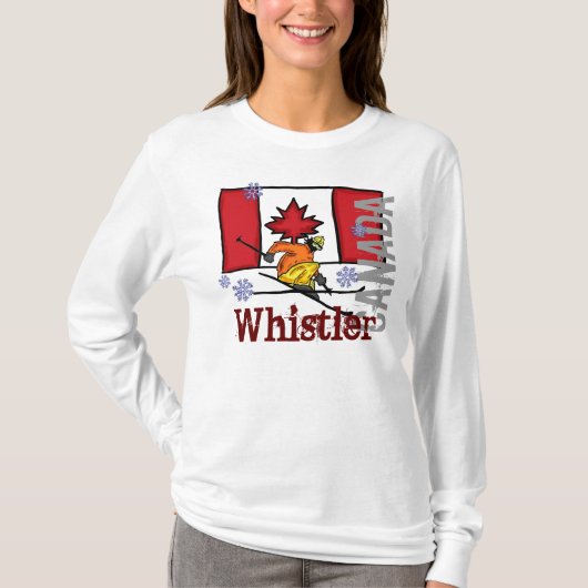 Whistler Canada ski hoodie T-shirt (Voorkant)