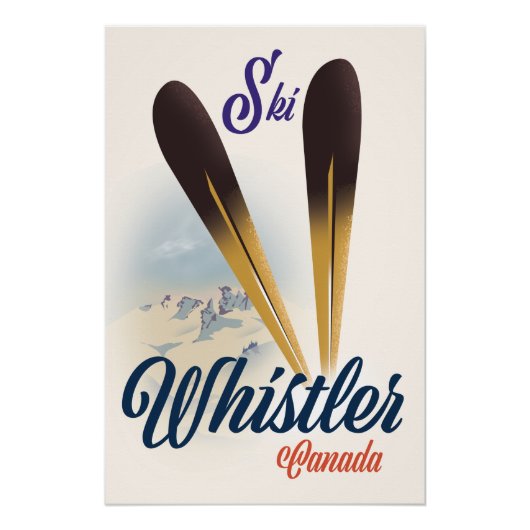 Whistler Canada ski poster (Voorkant)