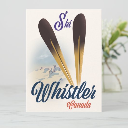 Whistler Canada ski poster (Staand voorkant)