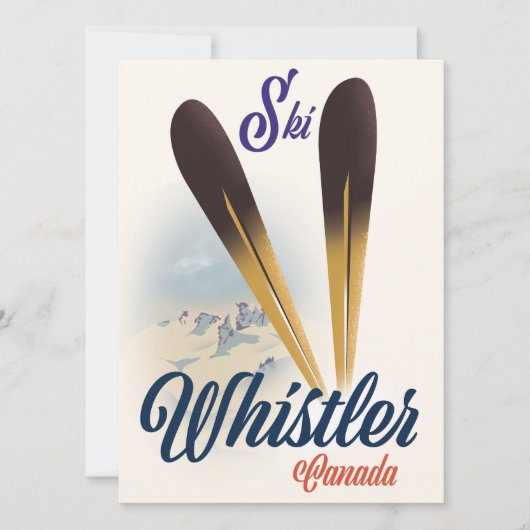 Whistler Canada ski poster (Voorkant)