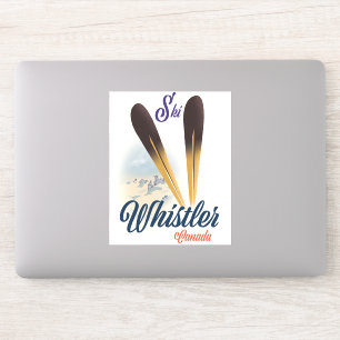 Whistler Canada ski-poster Sticker