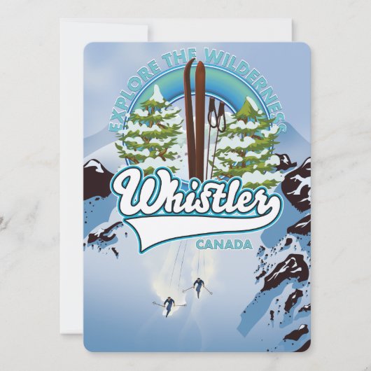 Whistler Canada ski reisposter. (Voorkant)