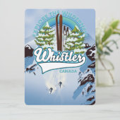Whistler Canada ski reisposter. (Staand voorkant)