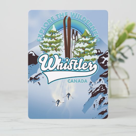Whistler Canada ski reisposter. (Staand voorkant)