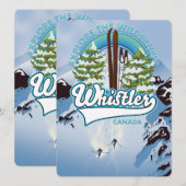 Whistler Canada ski reisposter. (Voorkant / Achterkant)