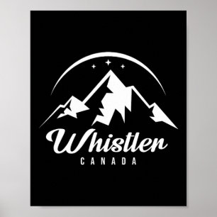 Whistler Canada Skigebied Snowboarden Poster