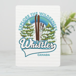 Whistler Canada, verken de wildernis, ski logo