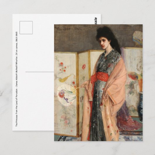 Whistler - De prinses uit het land van porselein Briefkaart (Voorkant / Achterkant)