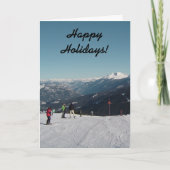 Whistler Mountain Scene Feestdagen Kaart (Voorkant)