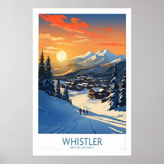 Whistler Muurkunst Ski Poster 1 (Voorkant)