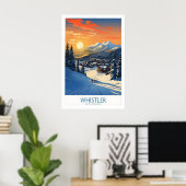 Whistler Muurkunst Ski Poster 1 (Thuiskantoor)