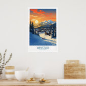 Whistler Muurkunst Ski Poster 1 (Keuken)