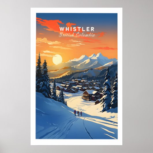Whistler Muurkunst Ski Print 1 (Voorkant)