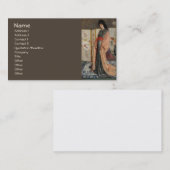 Whistler, prinses van de deelstaat Porcelain Fine  Visitekaartje (Voorkant / Achterkant)