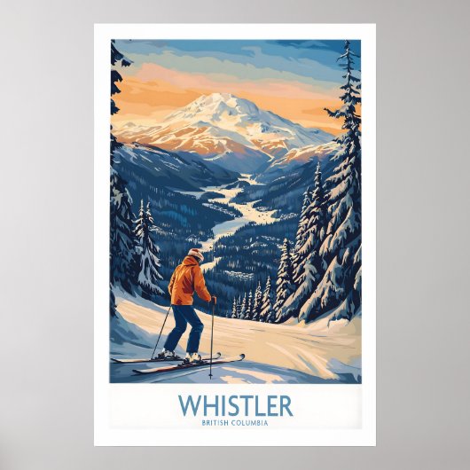 Whistler Ski Print - Brits-Columbia 1 (Voorkant)