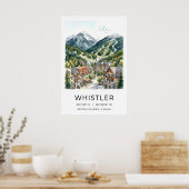 Whistler Ski Resort Poster Alpenlandschap (Keuken)