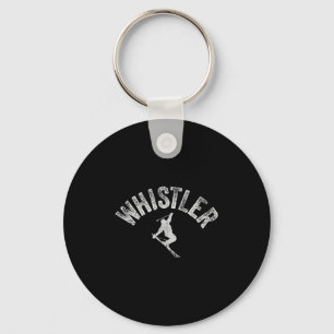 Whistler Ski & Snowboard Vintage Whistler Skie Sleutelhanger