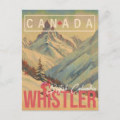 Whistler Vancouver British Columbia Canada Ski jar Briefkaart (Voorkant)