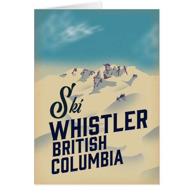 Whistler,Vancouver British Columbia skiposter (Voorkant)