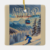 Whistler Vancouver Brits-Columbia Canada jaren '50 Keramisch Ornament (Voorkant)