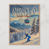 Whistler Vancouver Brits-Columbia Canada Ski Briefkaart (Voorkant)