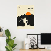 Whistler Vanvouver Ski Winter Resort Poster (Thuiskantoor)