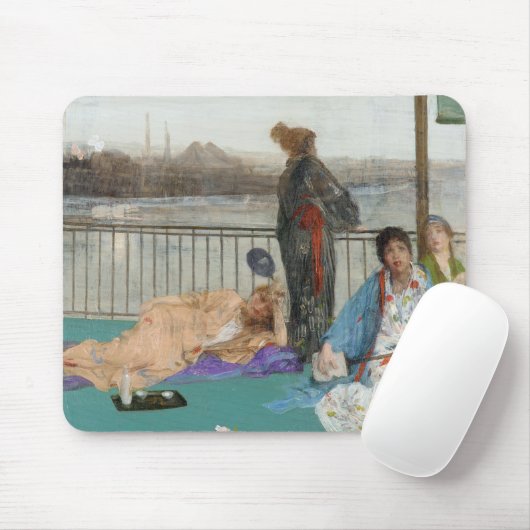 Whistler - Variaties in vleeskleur en groen Muismat (Met muis)