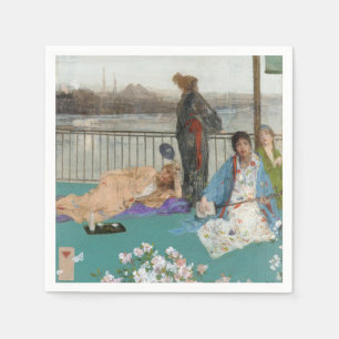 Whistler - Variaties in vleeskleur en groen Servet