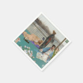 Whistler - Variaties in vleeskleur en groen Servet (Hoek)