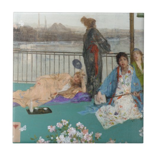 Whistler - Variaties in vleeskleur en groen Tegeltje (Voorkant)