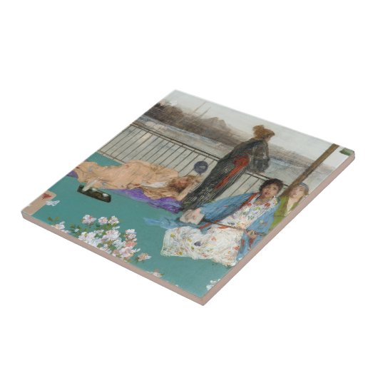 Whistler - Variaties in vleeskleur en groen Tegeltje (Zijkant)