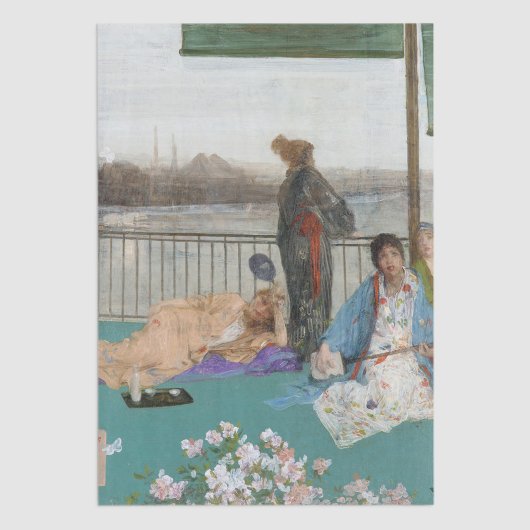 Whistler - Variaties in vleeskleur en groen Tissuepapier