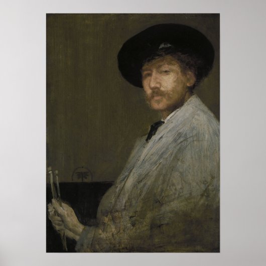 Whistler - Zelfportret Poster (Voorkant)