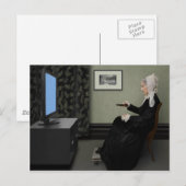 Whistler's moeder die T.V. kijkt. met afstandsbedi Briefkaart (Voorkant / Achterkant)